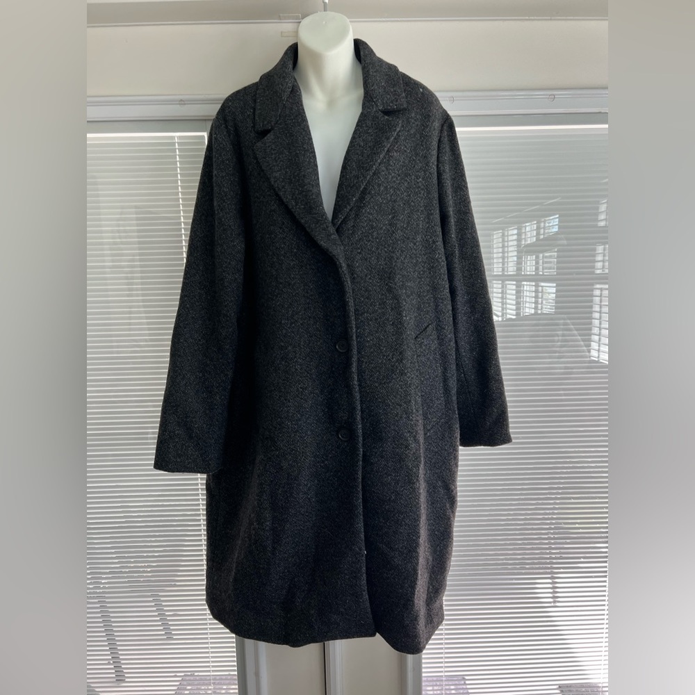 Abercrombie & Fitch coat wool blend sz XL